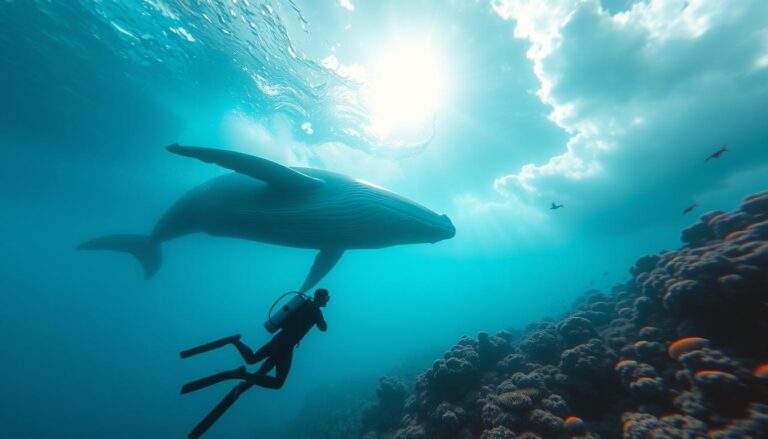 Diving with Humpback Whales