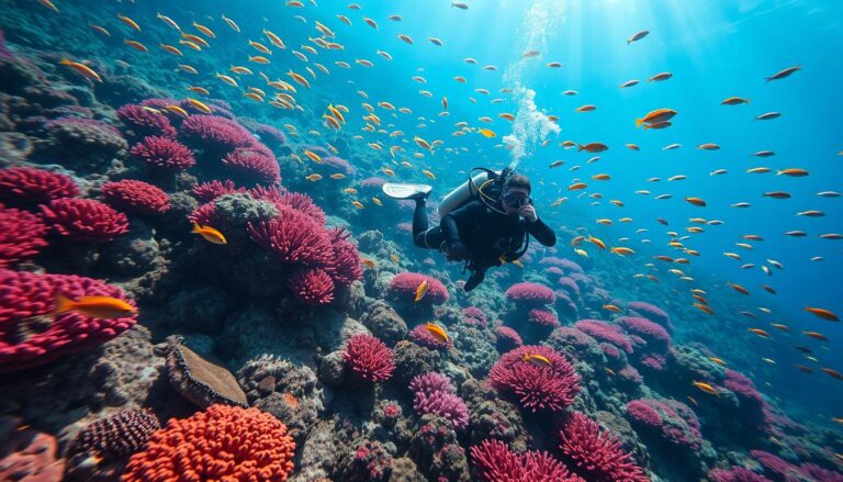 Diving with Corals