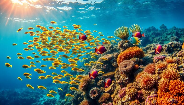 Diving with Damselfish