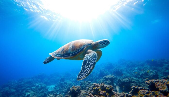 Diving with Sea Turtles​