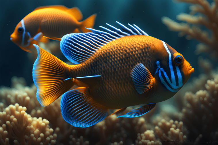 Diving with Damselfish