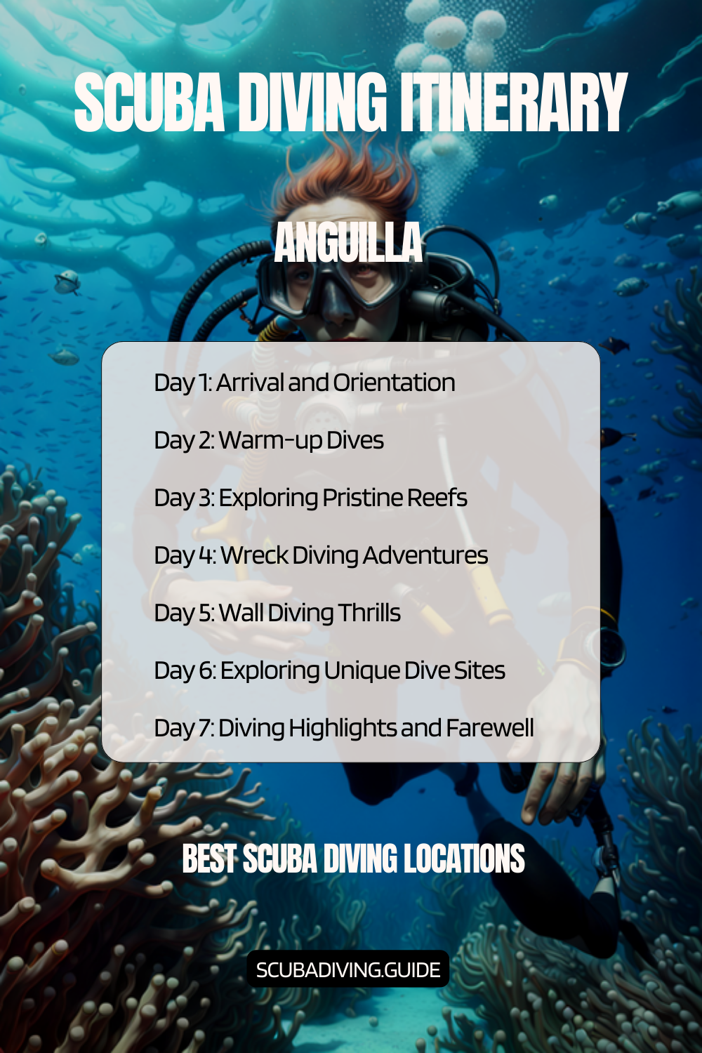 Anguilla Recommended Scuba Diving Itinerary