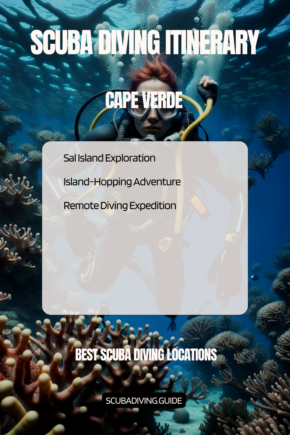 Cape Verde Recommended Scuba Diving Itineraries