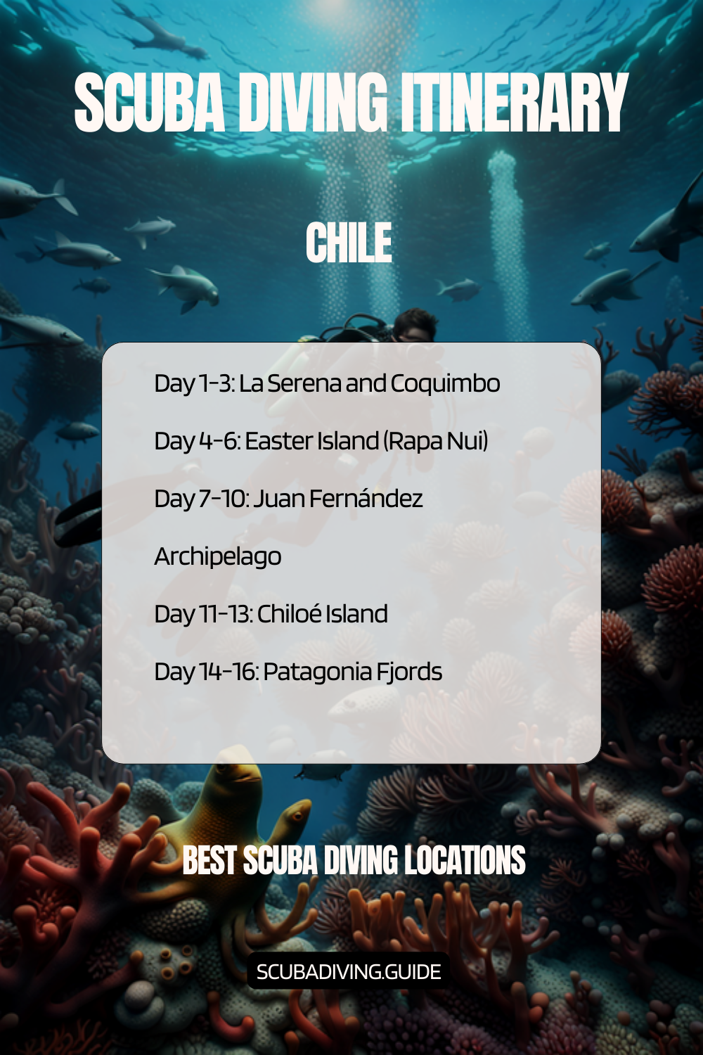 Chile Recommended Scuba Diving Itinerary