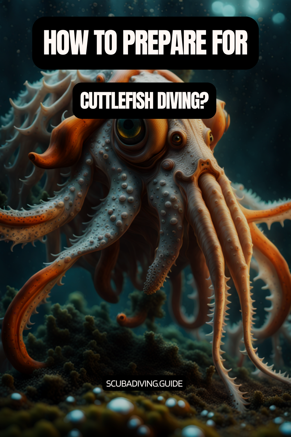 Preparing for a Cuttlefish Dive