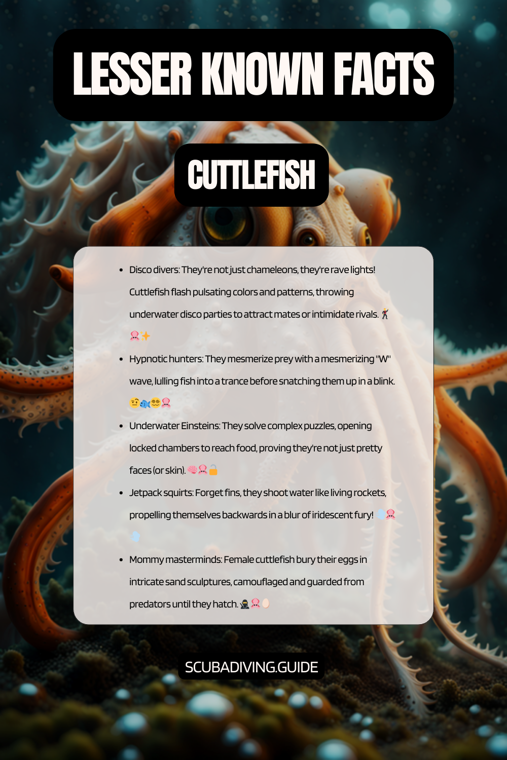 lesser known facts cuttlefish