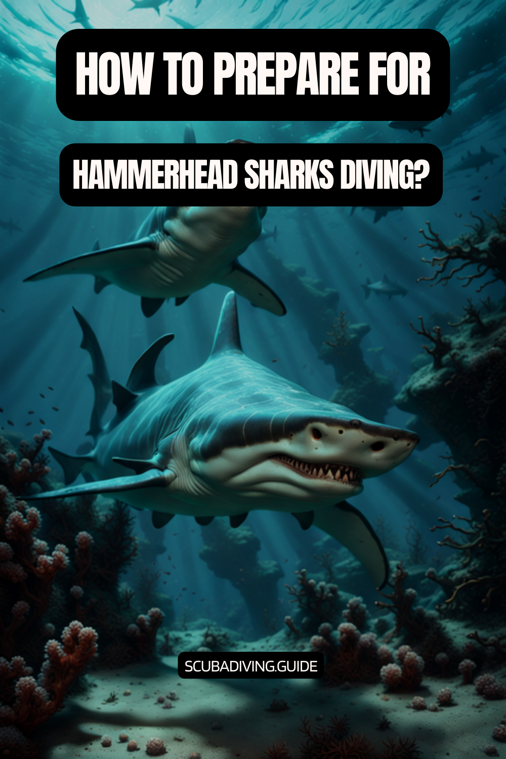 Preparing for a Hammerhead Sharks Dive