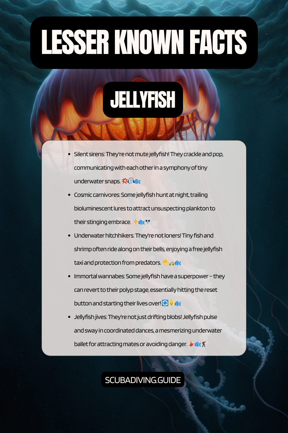 lesser known facts Jellyfish
