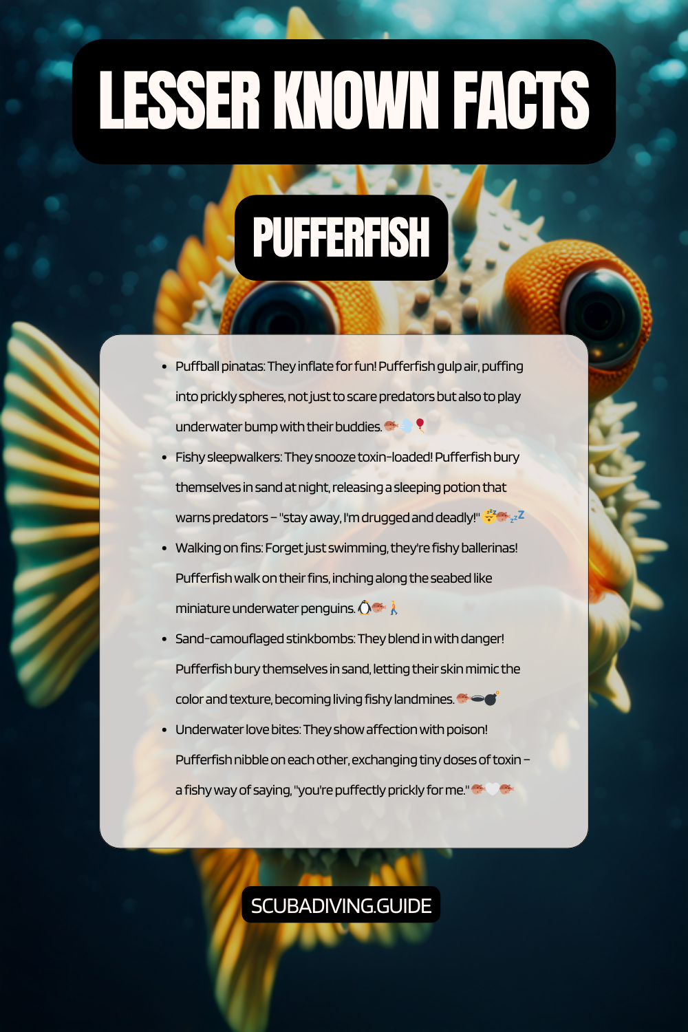 lesser known facts Pufferfish