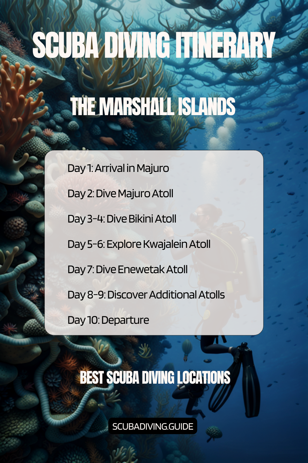 Marshall Islands Recommended Scuba Diving Itinerary