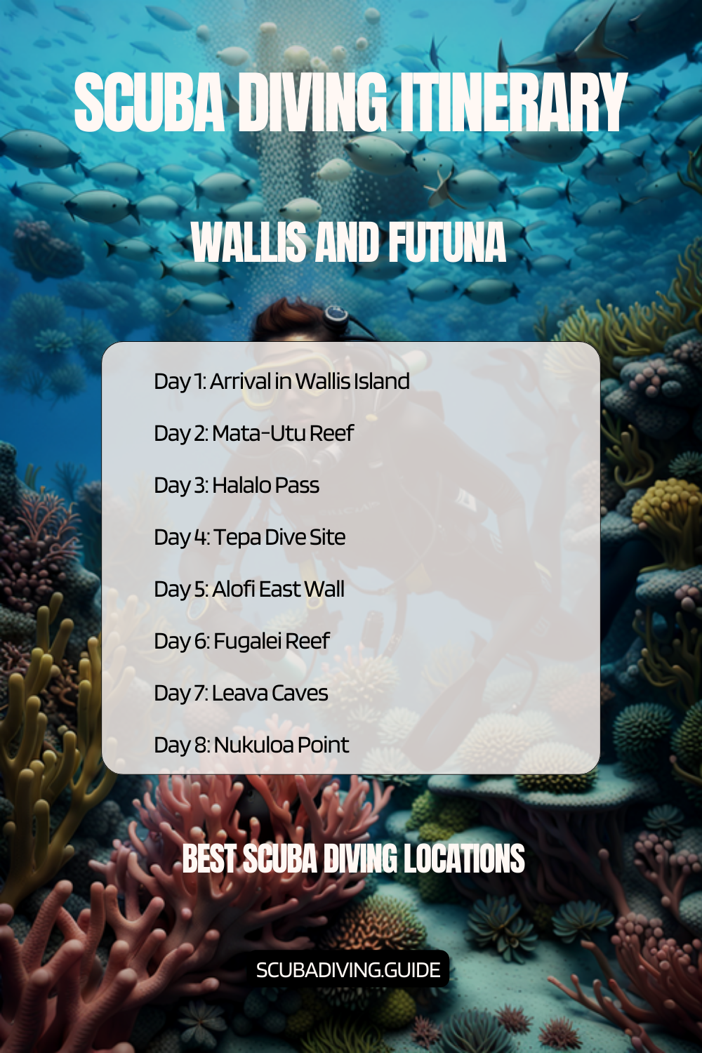 Wallis and Futuna Recommended Scuba Diving Itinerary