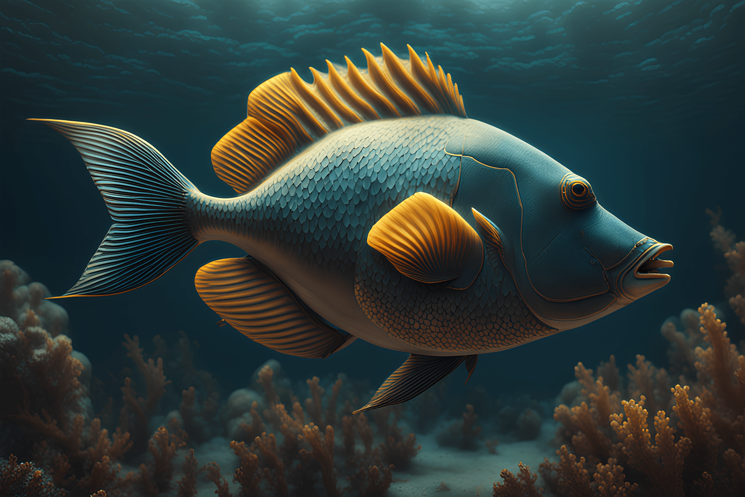 Diving with Triggerfish