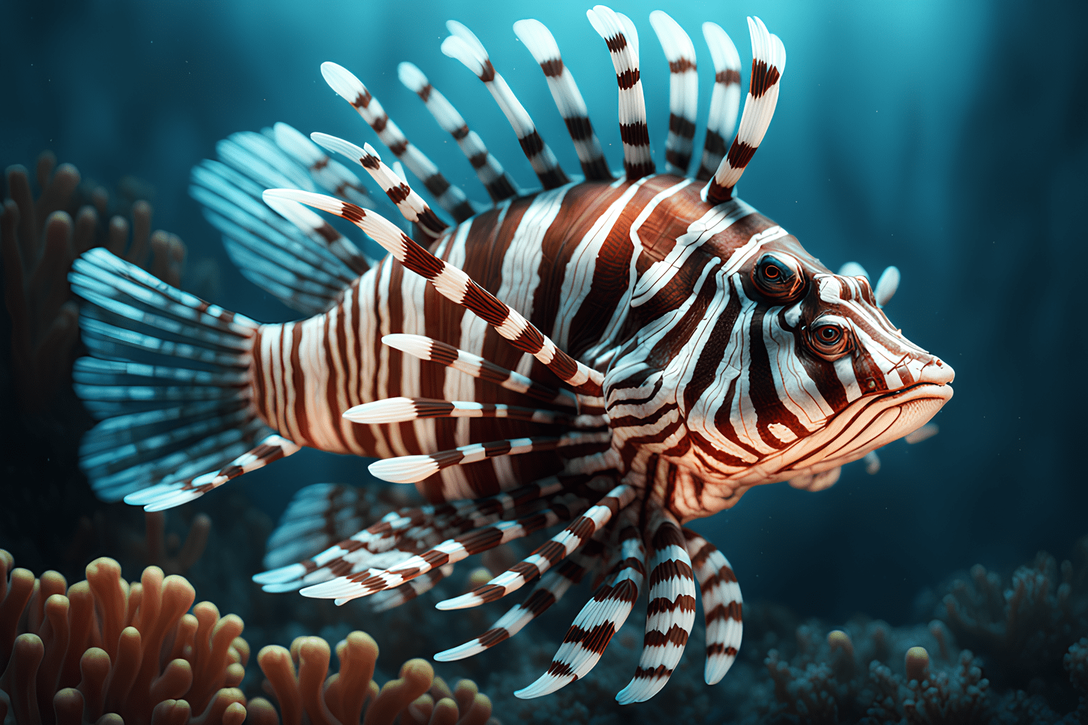 Diving with Lionfish
