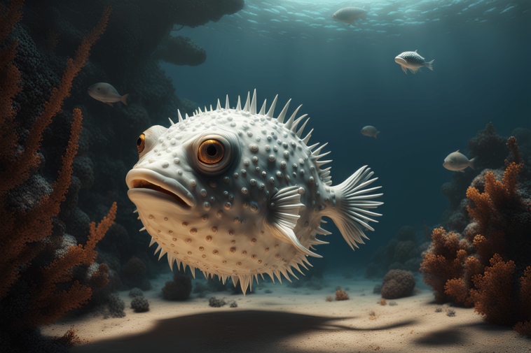 Diving with Pufferfish
