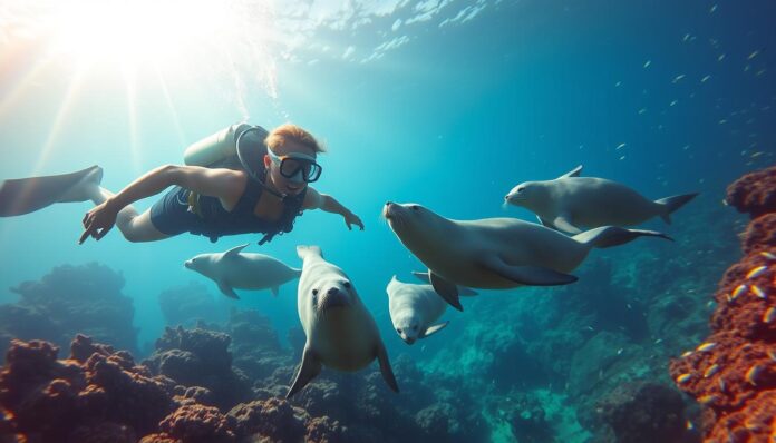 Diving with Seals