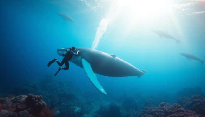 Diving with Whales